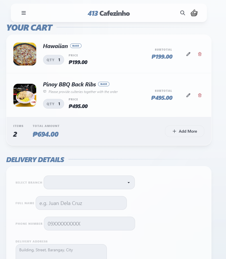 Cart Details