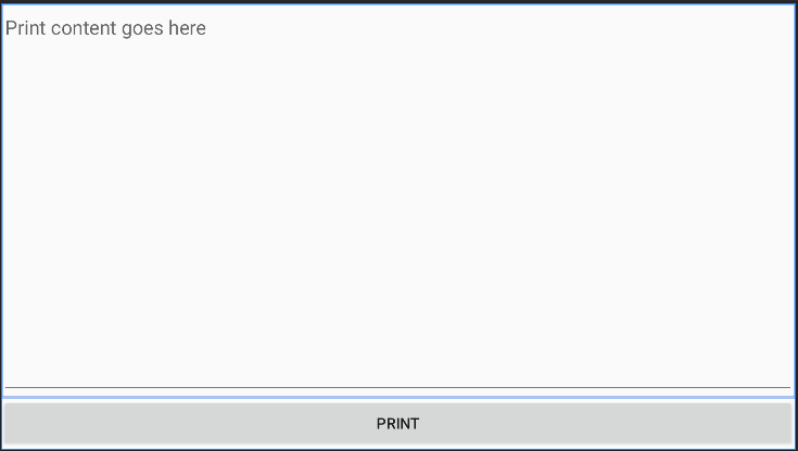 Main screen when open on menu